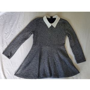 Formal peplum top with collar